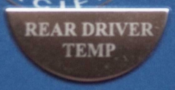UP Gauge Emblem for Freightliner Rear Driver Temperature Stainless Etched #48099