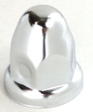 UP Lug Nut Covers 1 1/2" Push-On Bullet Chrome 2 1/4" Tall #10006 Set of 5