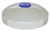 GG Hub Cap Rear 7 1/4" I.D. Dome Chrome 2" Top Mount Blue Reflector #20201 Each