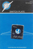 UP Switch Plate for Peterbilt Lift Axle Down/Up Stainless Steel Etched #48445