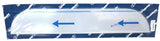 RW Top of Door Trim Chopped Look for 379 Peterbilt 2005+ 304 Stainless #N30434