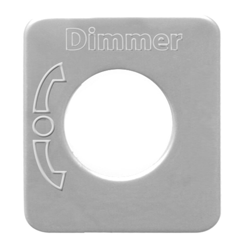 Switch Plate for Kenworth Dimmer Stainless Steel Block Letters GG#68548