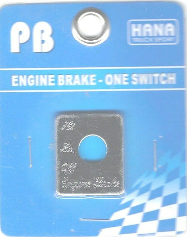 HTS Toggle Switch Plate for Peterbilt Engine Brake Engraved #PB-2026