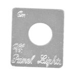 HTS Toggle Switch Plate for Peterbilt Panel Lights Engraved #PB-2035