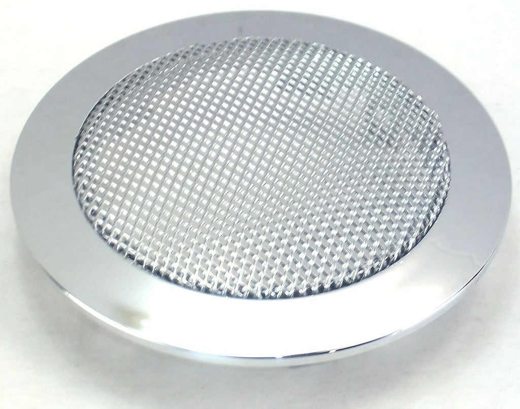 UP Speaker Cover for Peterbilt Chrome Plastic w/ Metal Screen 3-1/8" #40916 Each