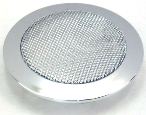 UP Speaker Cover for Peterbilt Chrome Plastic w/ Metal Screen 3-1/8" #40916 Each