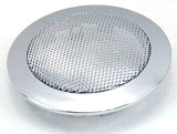 UP Speaker Cover for Peterbilt Chrome Plastic w/ Metal Screen 3-1/8" #40916 Each