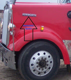 UP Side of Hood Emblem Accent for Kenworth 12 Clear LEDs/Lens Plastic 37824 Pair