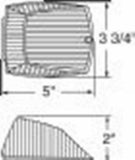 LED Cab Clearance Light for Kenworth 17 Amber LEDs/Clear Lens UP#36402 Set of 5