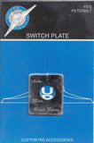 UP Toggle Switch Plate for Peterbilt Brake Saver Stainless Steel Etched #48409