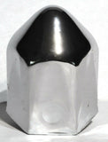 UP Lug Nut Covers 1 1/2" Push-On Pointed Chrome 2 1/4 " Tall #10003 Set of 5