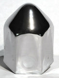 UP Lug Nut Covers 1 1/2" Push-On Pointed Chrome 2 1/4 " Tall #10003 Set of 60