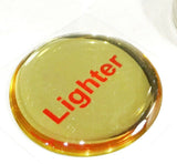 Cigarette Lighter Knob for a 7/8" Socket Gold/Red Block Letters GG#96652