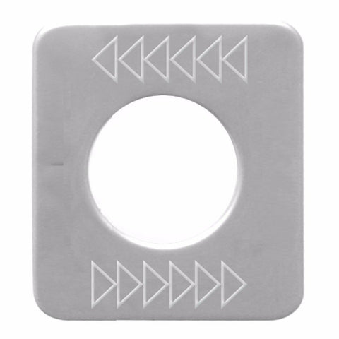 GG Switch Plate for Kenworth Top-Arrow Left, Bottom-Arrow Right Stainless #68598