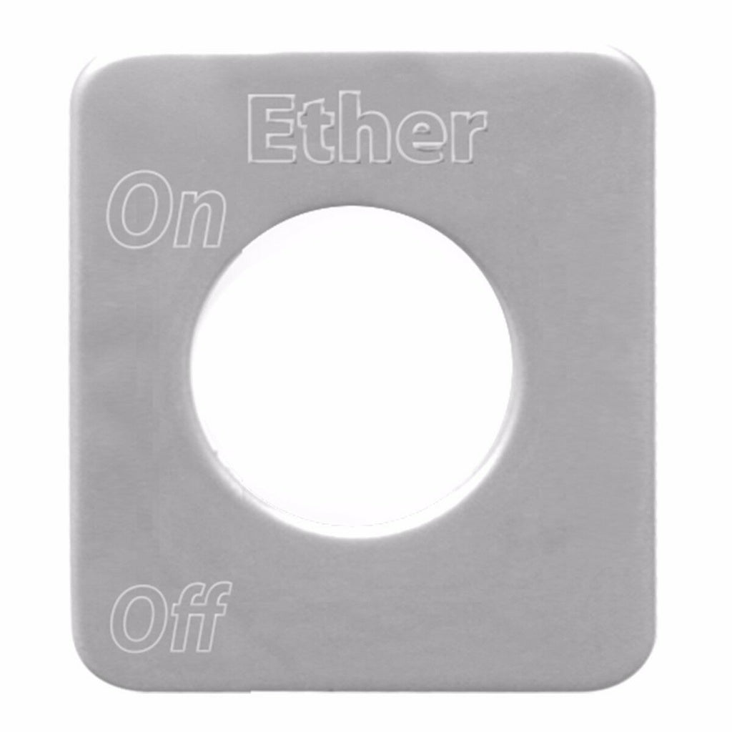 GG Switch Plate for Kenworth Ether Stainless Steel Block Letters #68536