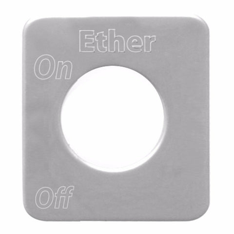 GG Switch Plate for Kenworth Ether Stainless Steel Block Letters #68536