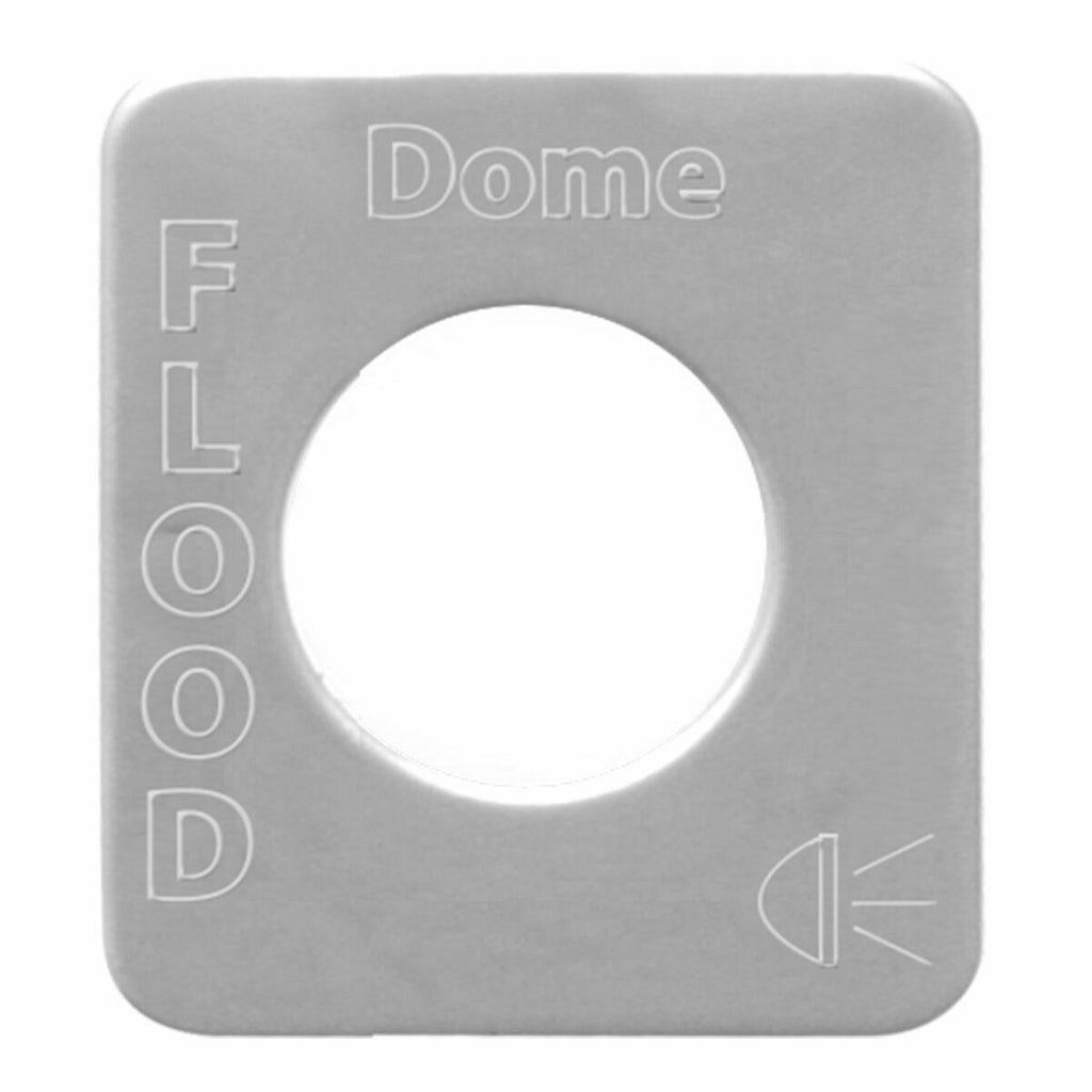 Switch Plate for Kenworth Dome Floor Stainless Steel Block Letters GG#68544