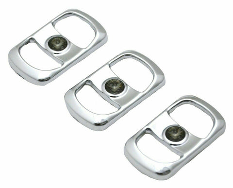 UP Rocker Switch Covers for Freightliner Smoke/Gray Jewel Plstic #42055 Set of 3