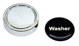 GG Washer Knob for Peterbilt Kenworth Freightliner Black w/Silver Letters #96310