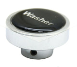 GG Washer Knob for Peterbilt Kenworth Freightliner Black w/Silver Letters #96310
