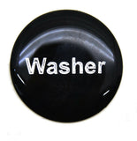 GG Washer Knob for Peterbilt Kenworth Freightliner Black w/Silver Letters #96310