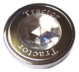 GG Air Brakes Tractor Trailer Knobs Pin Mount w/Clear Jewel Chrome #95822 Set