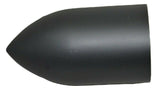 UP Lug Nut Covers 33 mm Screw-On Bullet Matte Black 3 7/8" Tall #10550 Set of 40