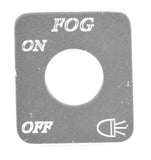 HTS Switch Plate for Freightliner Fog Lights Stainless Steel Engraved #FL-1005