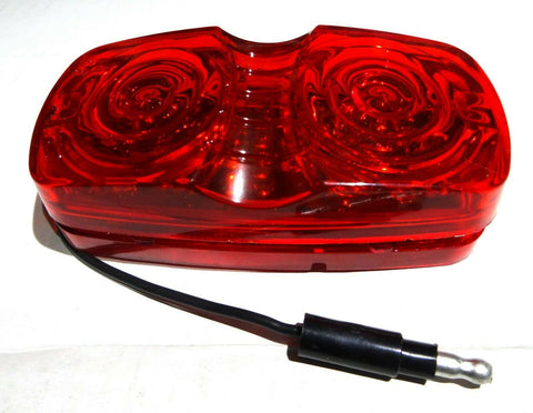 HTS 13 LED Clearance Marker Light Double Bubble Red Lens/Red 2x4 7750R Each