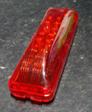HTS Slim Rectangular Marker 12 Red LED Light Red Lens 4" x 1 1/4" #7749R Each