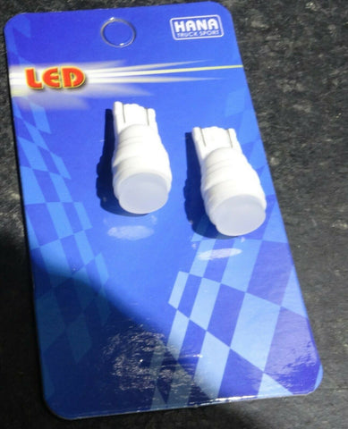 Hana LED Bulb No. 194 Tube Style 1 LED Wedge Base Blue #7212B- 2 Pack