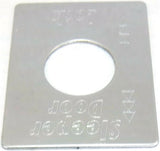 GG Switch Plate for Peterbilt Sleeper Door Lock Stainless Steel #68463
