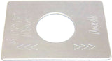 GG Switch Plate for Peterbilt Sleeper Door Lock Stainless Steel #68463
