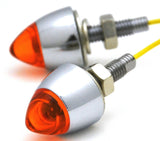 GG Accent License Plate Bolt 1 LED Amber Lens Bullet Style 1 3/4" #50920 Pair