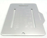 GG A/C Heater Control Plate HVAC for Peterbilt Slider Style Stainless #68328