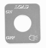 HTS Switch Plate for Freightliner Load Lights Stainless Steel Engraved #FL-1004