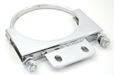 UP Exhaust Bracket 5" U-Bolt Style with Tab for Peterbilt Chrome #10286 Each