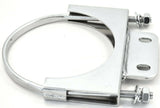 Exhaust Bracket 5" U-Bolt Style with Tab for Peterbilt Chrome UP#10286 Each