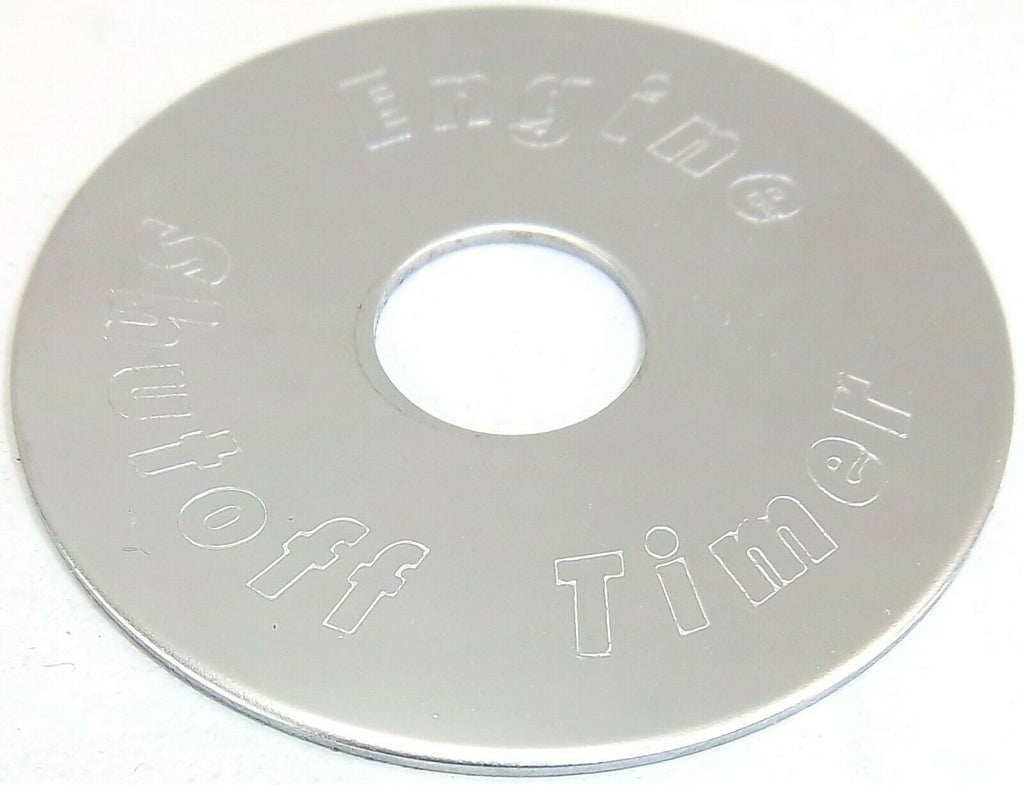 GG Switch Plate for Peterbilt Engine Shut Off Timer Stainless Steel #68453