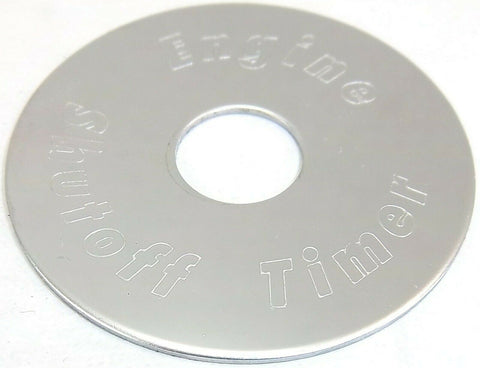 GG Switch Plate for Peterbilt Engine Shut Off Timer Stainless Steel #68453