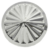 GG Front Hub Caps Universal Fit Cone Pinwheel Stainless 7/16" Lip #10704 Pair