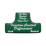 UP Switch Guard Sticker Only Traction Control for Freightliner Green #21044-1G