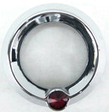 UP Gauge Cover for Peterbilt & Freightliner Red Jewel 2 1/4" Plain #20827 Each