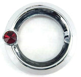 UP Gauge Cover for Peterbilt & Freightliner Red Jewel 2 1/4" Plain #20827 Each