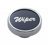 UP Wiper Control Knob Black 1" Aluminum Sticker Chrome Knob #23030