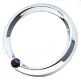UP Gauge Cover for Kenworth Isspro Large Pyrometer Chrome Purple Jewel #20812