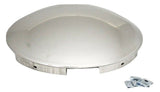 UP Front Hub Caps 5 Even Notches Dome Stainless Steel 7/16" Lip #20094 Pair