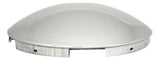 UP Front Hub Caps 5 Even Notches Dome Stainless Steel 7/16" Lip #20094 Pair