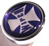 UP Wiper Control Knob Chrome Aluminum w/ Purple Maltese Cross Sticker #23627