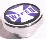 UP Wiper Control Knob Chrome Aluminum w/ Purple Maltese Cross Sticker #23627